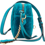 Gucci Chevron Satin Marmont Crossbody Bag