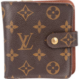 Louis Vuitton Canvas Monogram Clip Wallet