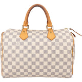 Louis Vuitton Damier Azur Monogram Speedy 30 Handbag