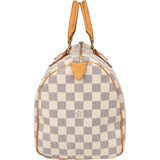 Louis Vuitton Damier Azur Monogram Speedy 30 Handbag