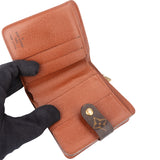 Louis Vuitton Canvas Monogram Clip Wallet