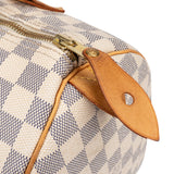 Louis Vuitton Damier Azur Monogram Speedy 30 Handbag