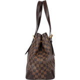 Louis Vuitton Damier Ebene Monogram Hampstead MM Handbag