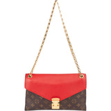 Louis Vuitton Canvas Monogram Pallas Chain Crossbody Bag