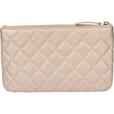 Chanel Golden Quilted Lambskin Clutch