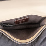 Fendi White Leather Micro FF Baguette Crossbody Bag