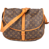 Louis Vuitton Canvas Monogram Saumur 35 Crossbody Bag
