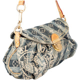 Louis Vuitton Denim Monogram Pleaty Raye Shoulder Bag