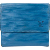 Louis Vuitton Bleu Epi Leather Elise Wallet