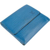 Louis Vuitton Bleu Epi Leather Elise Wallet