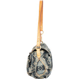 Louis Vuitton Denim Monogram Pleaty Raye Shoulder Bag