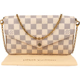 Louis Vuitton Damier Azur Monogram Felicie Crossbody Bag