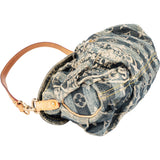 Louis Vuitton Denim Monogram Pleaty Raye Shoulder Bag