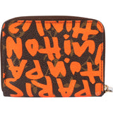 Louis Vuitton Limited Graffiti Canvas Monogram Mini Zippy Wallet