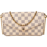 Louis Vuitton Damier Azur Monogram Felicie Crossbody Bag