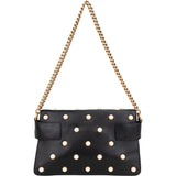 Gucci Black Leather Queen Margaret Bee Shoulder Bag