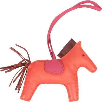 Hermès Tricolor Leather Rodeo Pendant - vintageandkickz