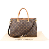 Louis Vuitton Canvas Monogram Pallas MM Handbag