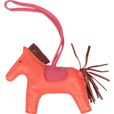 Hermès Tricolor Leather Rodeo Pendant