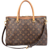Louis Vuitton Canvas Monogram Pallas MM Handbag