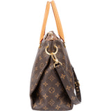 Louis Vuitton Canvas Monogram Pallas MM Handbag