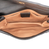 Gucci Black Leather Queen Margaret Bee Shoulder Bag