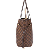 Louis Vuitton Damier Ebene Monogram Neverfull MM Shopper Handbag
