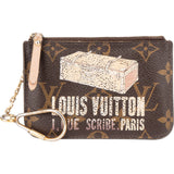 Louis Vuitton Limited Trunk Print Canvas Monogram Mini Wallet