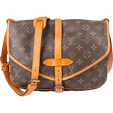 Louis Vuitton Canvas Monogram Saumur 30 Crossbody Bag