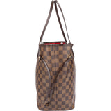 Louis Vuitton Damier Ebene Monogram Neverfull MM Handbag