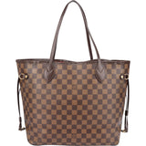 Louis Vuitton Damier Ebene Monogram Neverfull MM Handbag