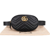 Gucci Chevron Leather Marmont Bumbag