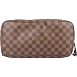 Louis Vuitton Damier Ebene Monogram Neverfull MM Handbag
