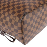 Louis Vuitton Damier Ebene Monogram Neverfull MM Handbag