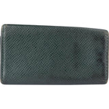 Louis Vuitton Green Taiga Leather Keyholder