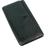 Louis Vuitton Green Taiga Leather Keyholder