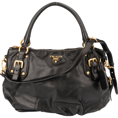 Prada Classic Leather City Handbag