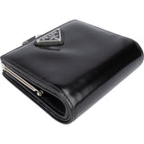 Prada Patent Leather Triangle Wallet On Chain