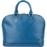 Louis Vuitton Bleu Epi Leather Alma PM Handbag