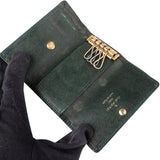 Louis Vuitton Green Taiga Leather Keyholder