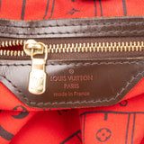 Louis Vuitton Damier Ebene Monogram Neverfull MM Handbag
