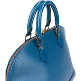 Louis Vuitton Bleu Epi Leather Alma PM Handbag