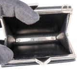 Prada Patent Leather Triangle Wallet On Chain