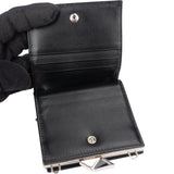 Prada Patent Leather Triangle Wallet On Chain