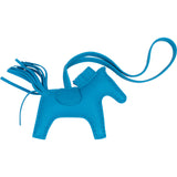 Hermès Blue Leather Rodeo Pendant