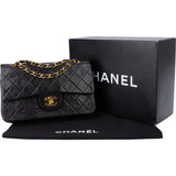 Chanel Quilted Lambskin 24K Gold Small Double Flap Crossbody Bag