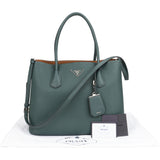 Prada Leather Daino Vitello Handbag