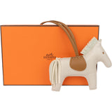 Hermès Bicolor Leather Rodeo Pendant