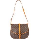 Louis Vuitton Canvas Monogram Saumur 35 Crossbody Bag