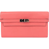 Hermès Pink Chevre Leather Kelly Wallet